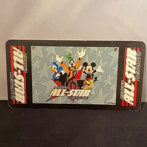 Disney All-Star Resorts Sign with Mickey, Donald, and Goofy